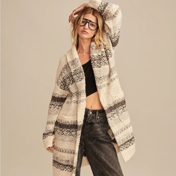 Lucky Brand Fairisle Coatigan Size Medium - Picture 5 of 9